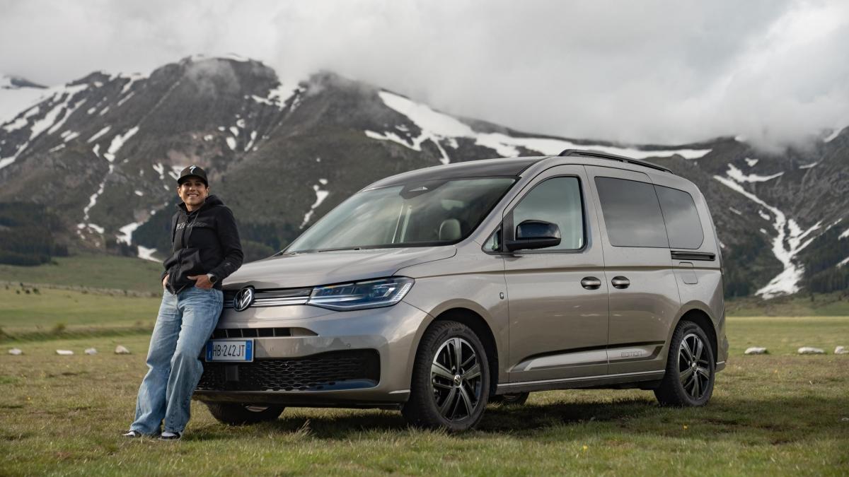 Tre bici, una montagna e un Volkswagen Caddy