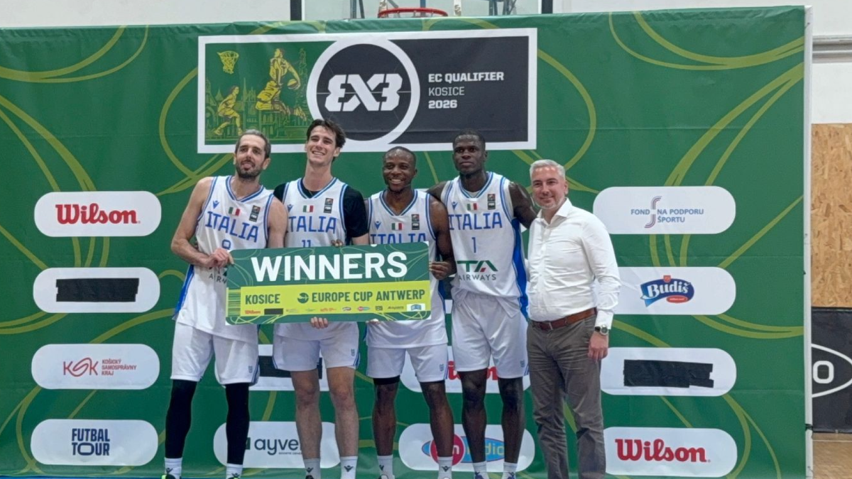 Nazionale 3x3, vittoria a Kosice: gli azzurri di Della Valle qualificati per la Europe Cup