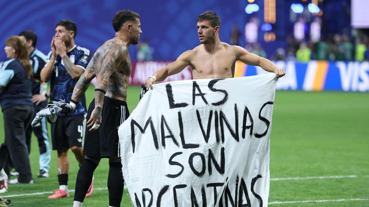 lo celso otamendi e lo striscione sulle malvinas cosa rischia l argentina