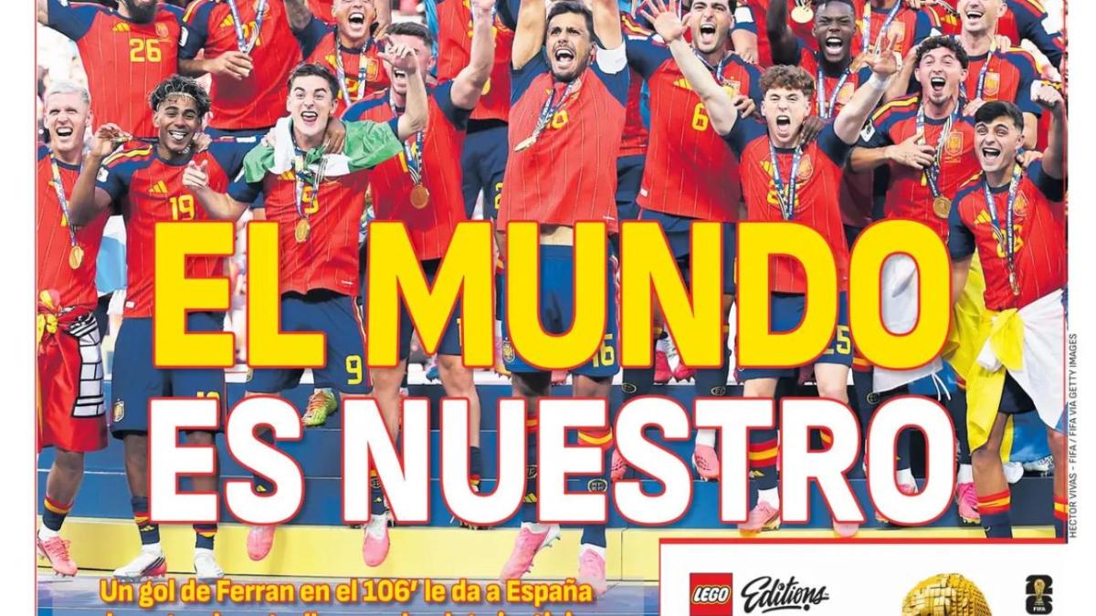 il mondo 232 nostro seconda stella la vittoria della spagna sui giornali esteri da Gazzetta.it il mondo 232 nostro seconda stella la vittoria della spagna sui giornali esteri