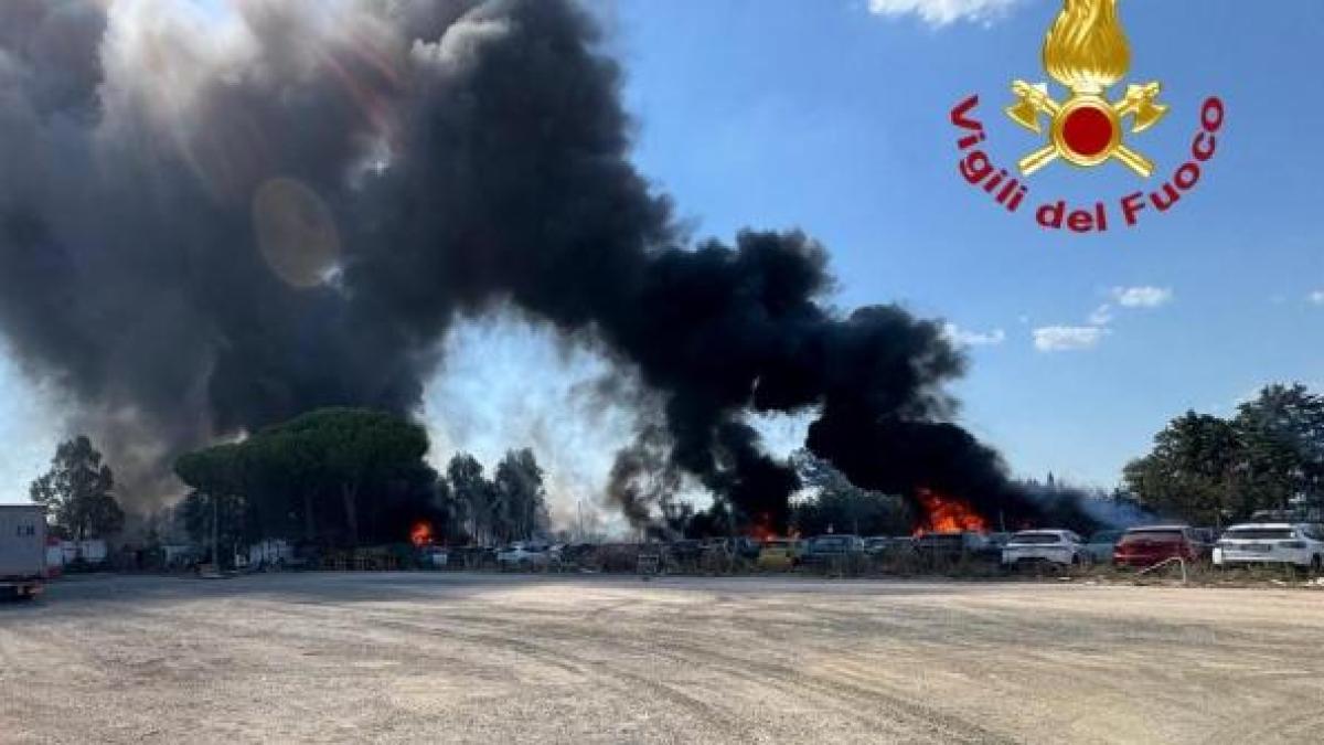 grave incendio in una concessionaria 100 auto danneggiate milioni di danni da Gazzetta.it grave incendio in una concessionaria 100 auto danneggiate milioni di danni