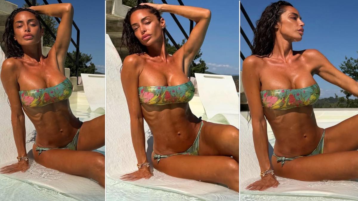 raffaella fico relax a napoli con la figlia pia balotelli gli scatti in piscina