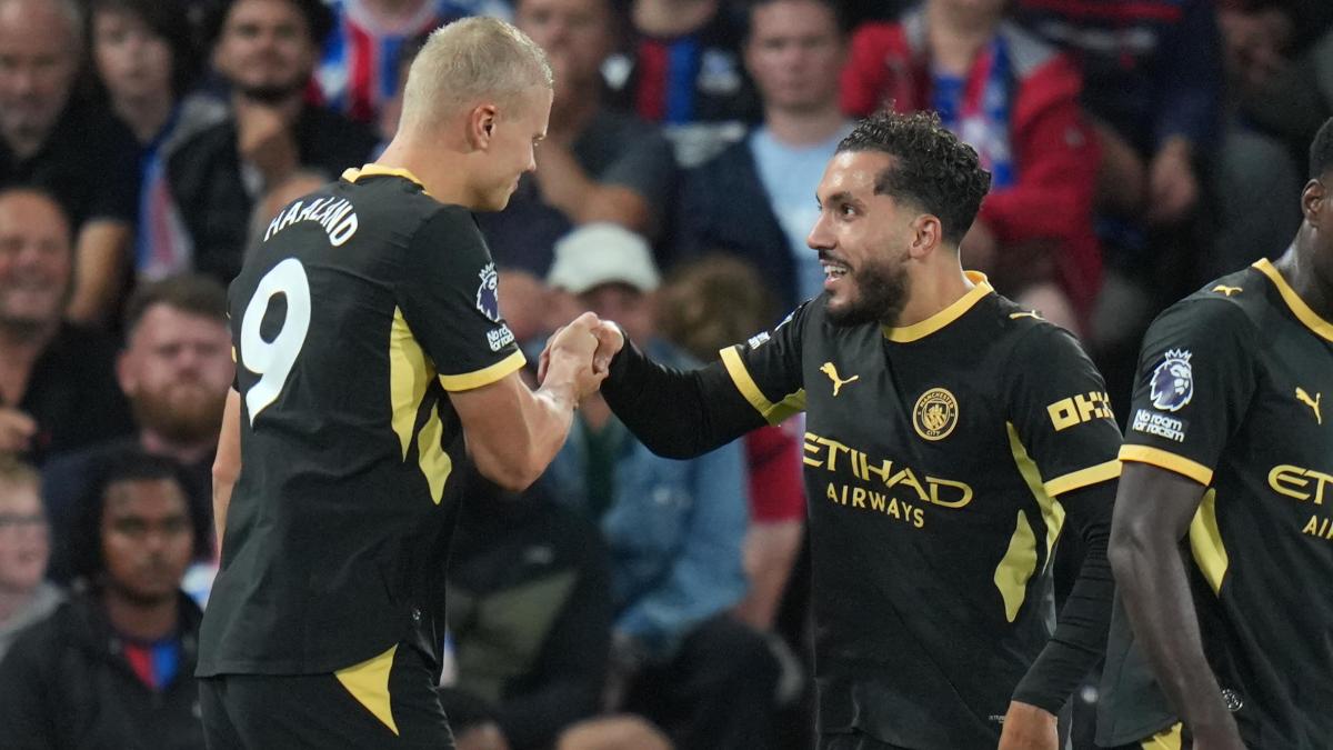 cherki piccolo de bruyne haaland non fa come sansone il city si diverte col poker al palace