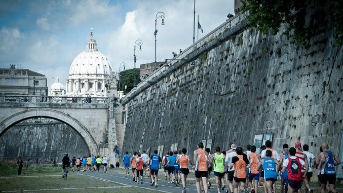 Run along the Tiber