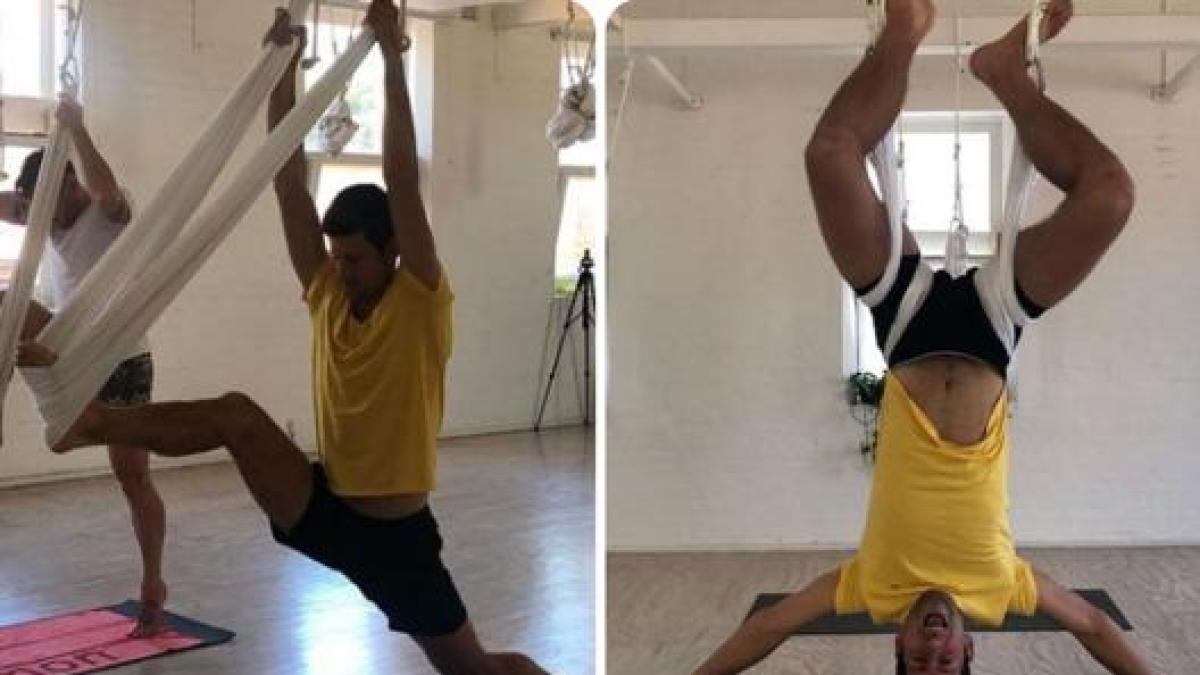 Tre posizioni base dello Yoga in volo