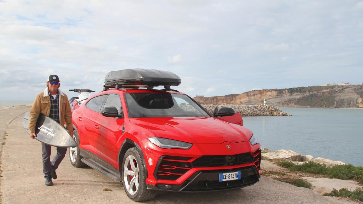 Urus and Lamborghini surf: a trip to Nazaré, in the world of Alessandro  Marcianò - Pledge Times