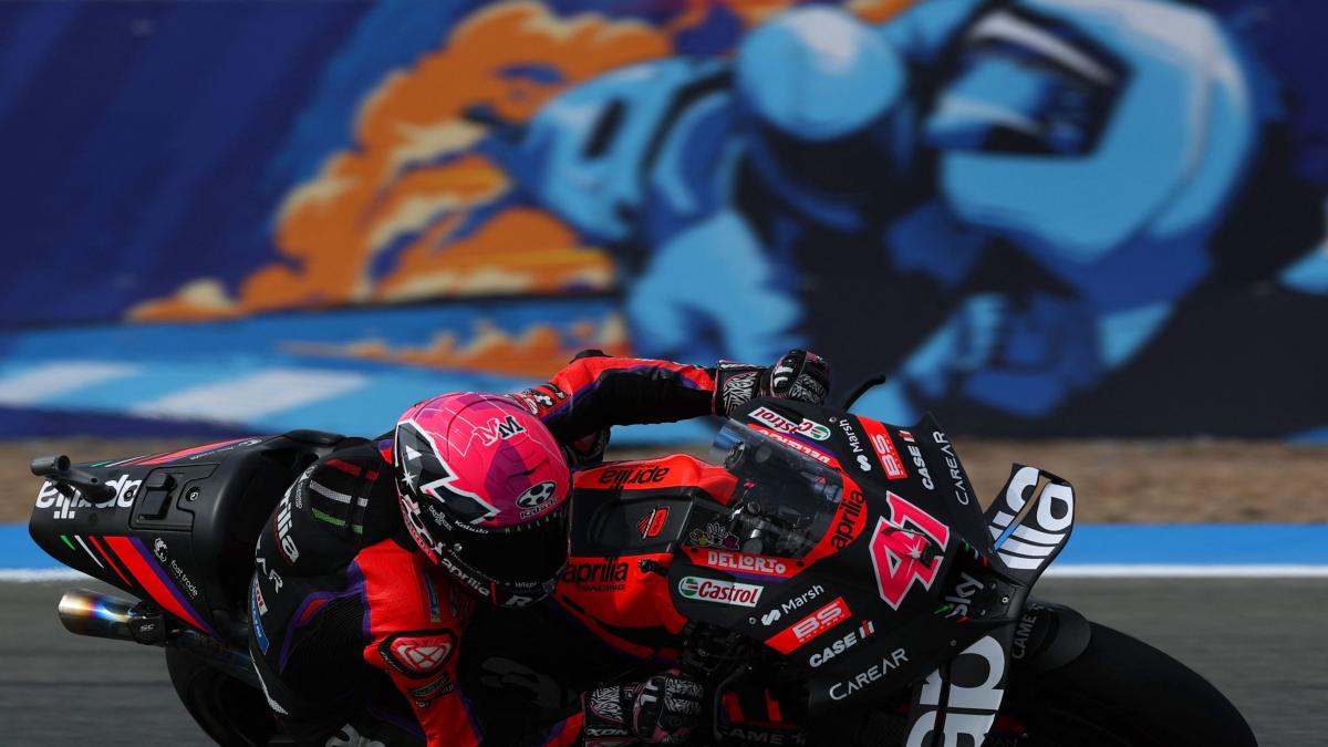 MotoGP GP Spanien Libere2: Aprilia dubbel i Jerez, Bagnaia från Q2