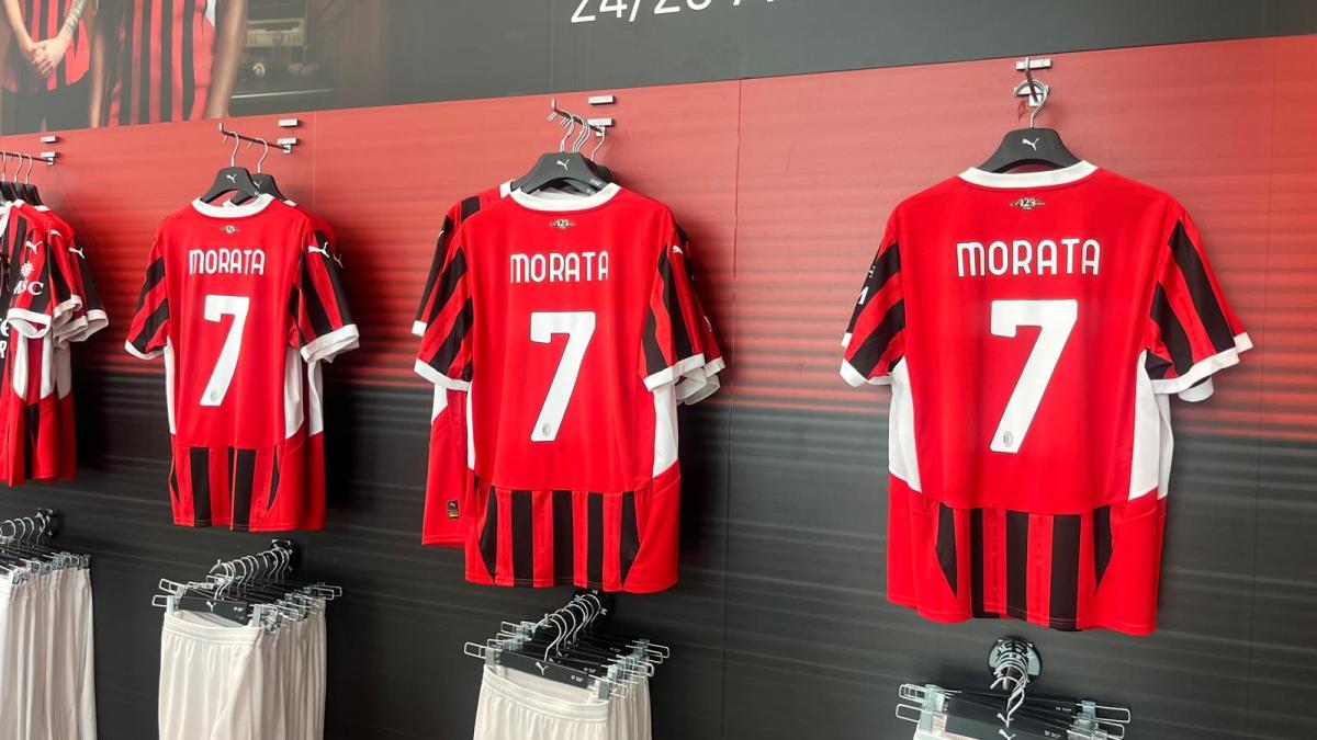 Morata ufficiale al Milan ha scelto la maglia numero 7 Gazzetta