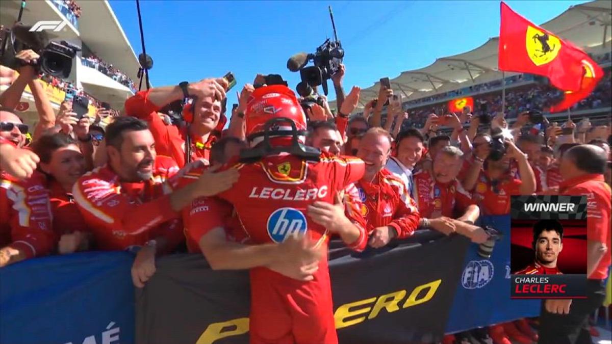 Dalla rabbia all&#x27;euforia, cos&#xEC; Leclerc ha costruito la vittoria Ferrari ad Austin