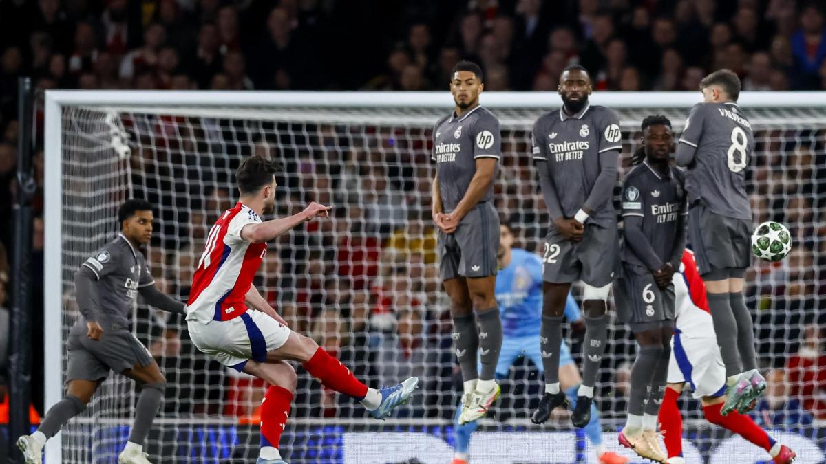 Declan Rice segna due punizioni da sogno e guida l'Arsenal alla semifinale di Champions dopo 16 anni