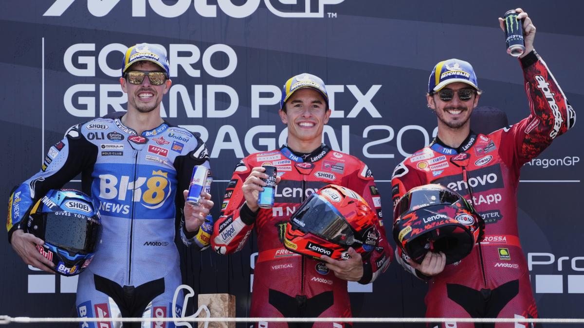 Sollievo Bagnaia: "Podio che dà fiducia". Esaltazione Marc Marquez: "Che weekend..." Sollievo Bagnaia: "Podio che dà fiducia". Esaltazione Marc Marquez: "Che weekend..."