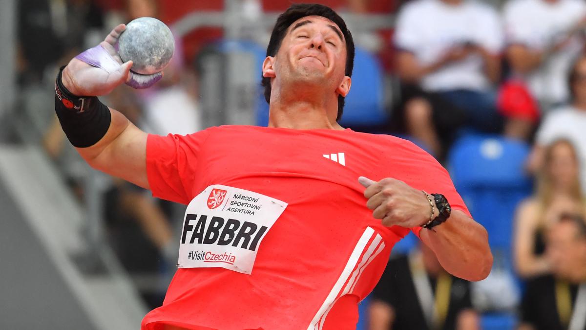 fabbri weir che show a ostrava doppietta azzurra nel peso gout gout brilla nei 200