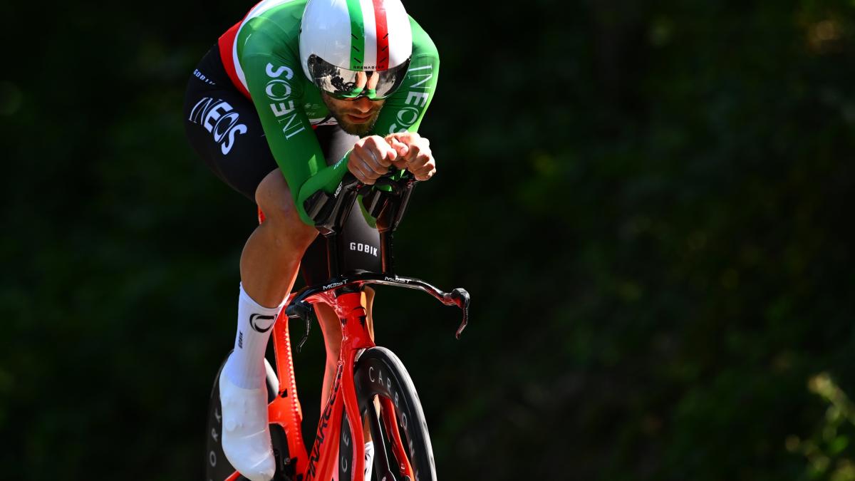 Cronometro tricolore, Ganna non sbaglia: è il suo sesto titolo Cronometro tricolore, Ganna non sbaglia: è il suo sesto titolo