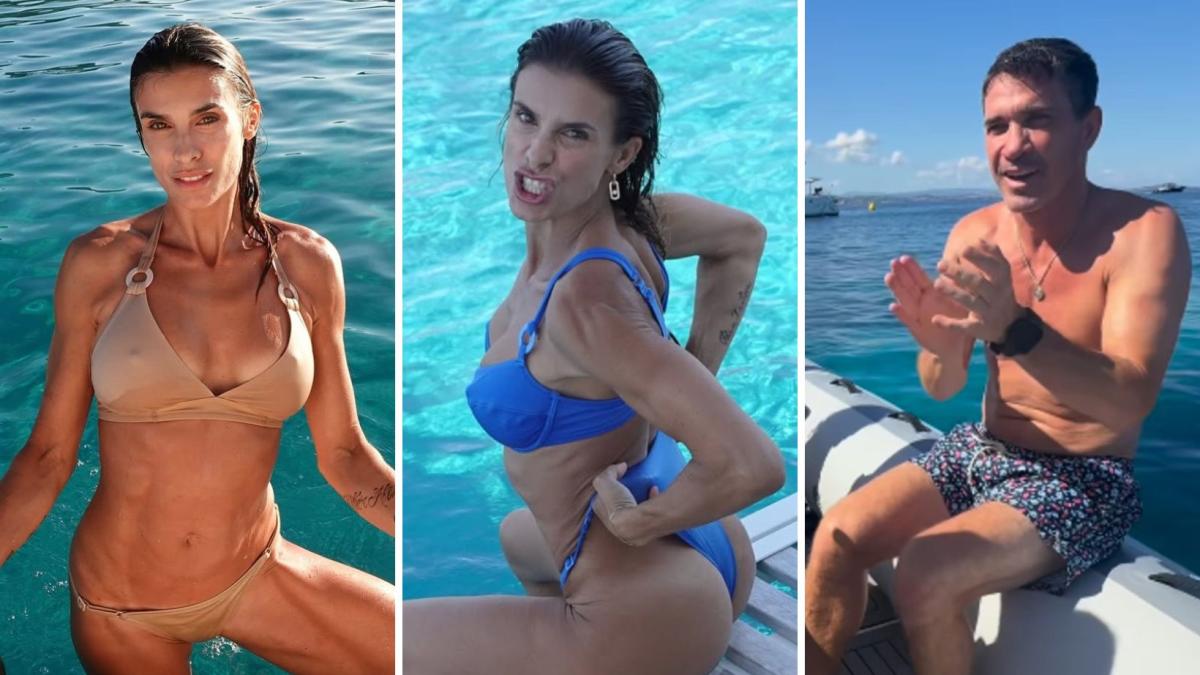 Elisabetta Canalis, vacanza in Sardegna con l'ex marito Brian Perri