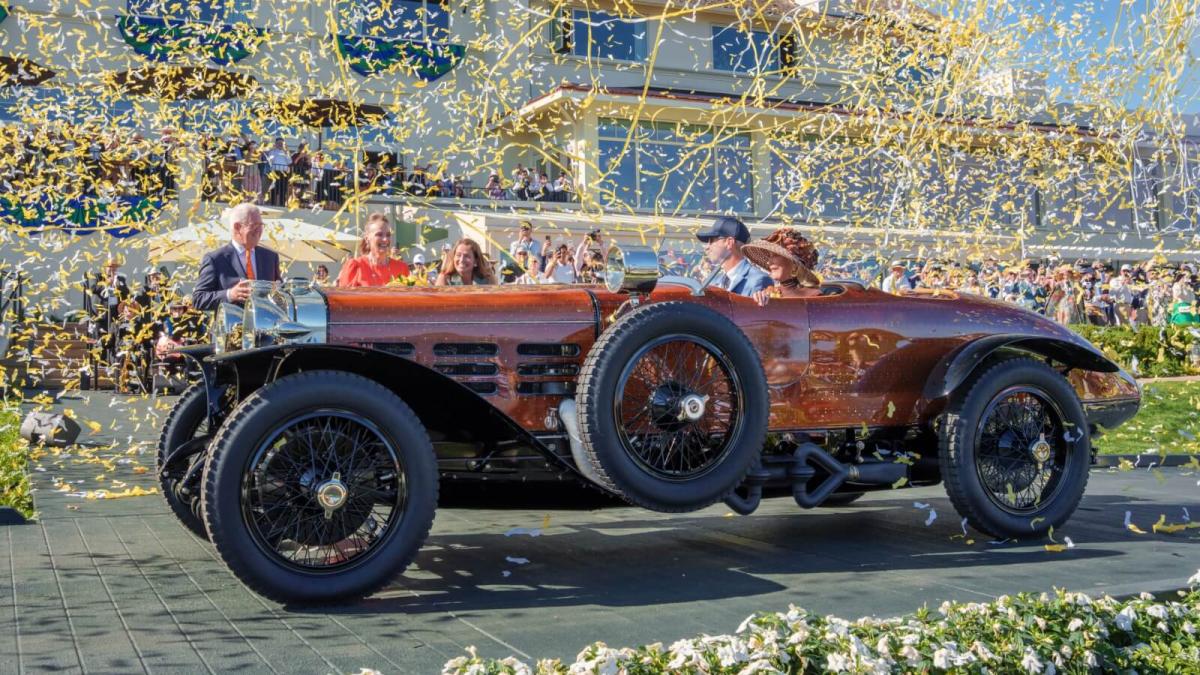 pebble beach una hispano suiza del 1924 vince il concorso d eleganza