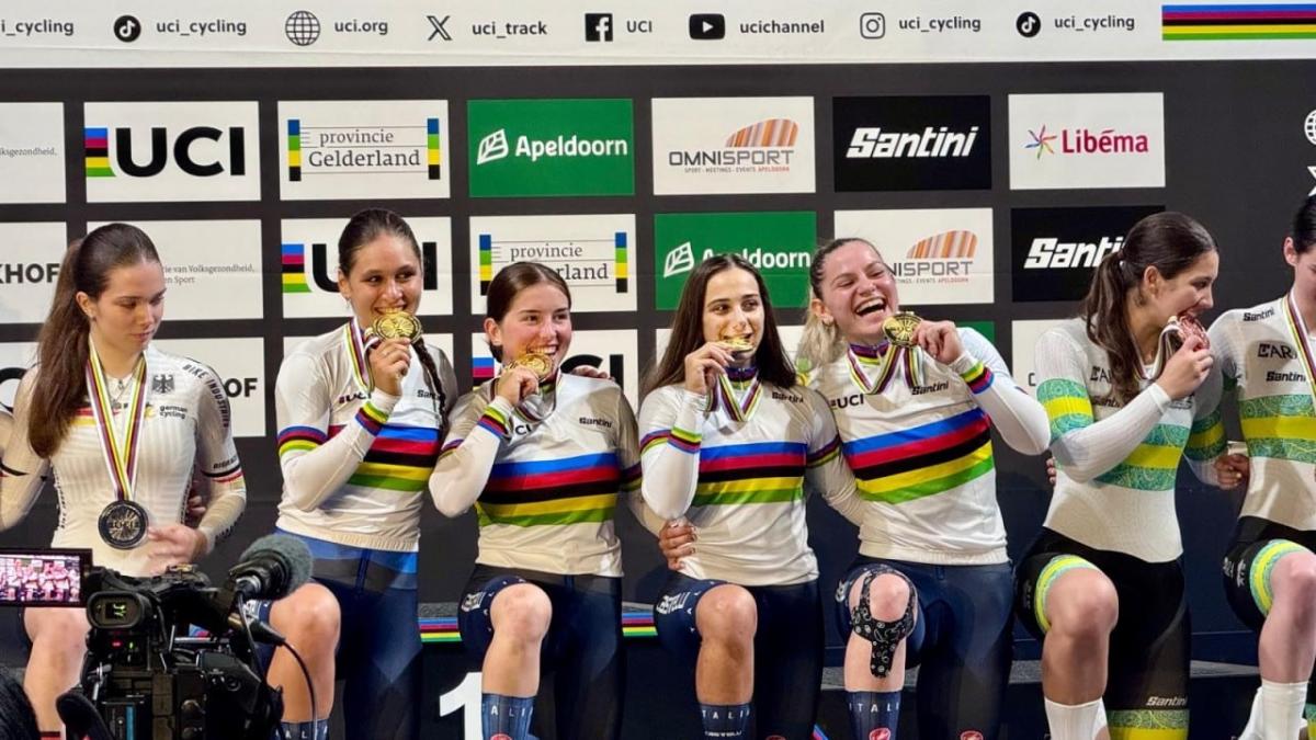 Mondiali juniores su pista, Italia d’oro nella velocità a squadre