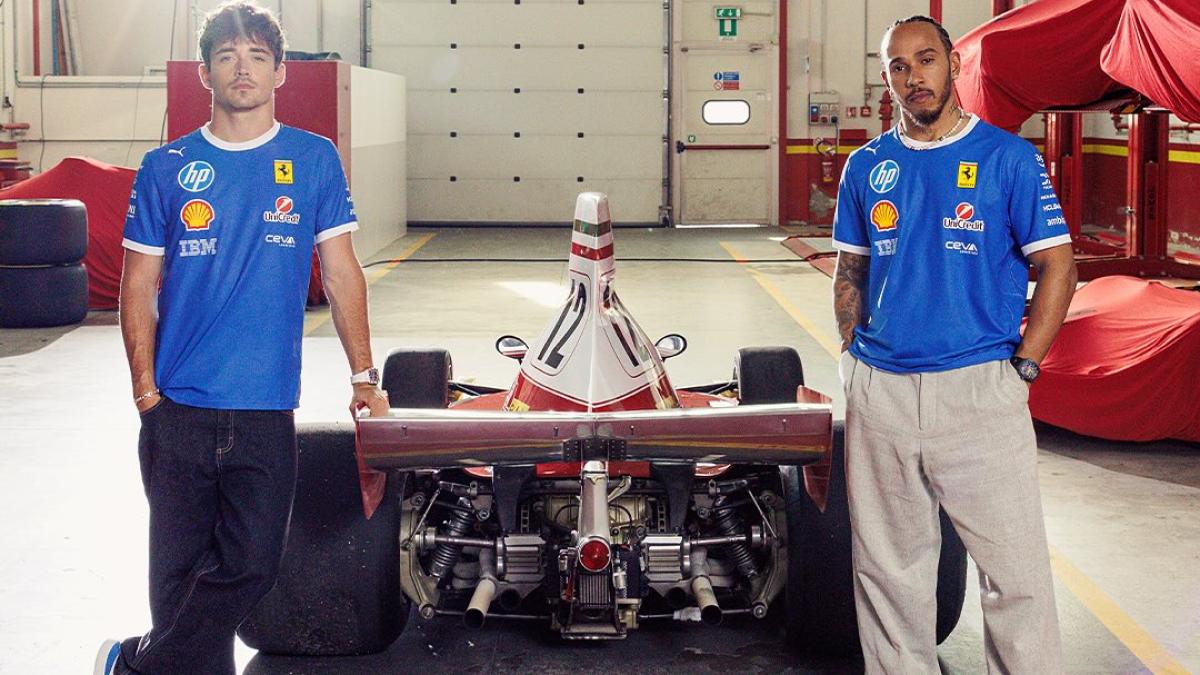 La Ferrari si rifà il look per Monza: le divise di Leclerc e Hamilton tornano azzurre La Ferrari si rifà il look per Monza: le divise di Leclerc e Hamilton tornano azzurre