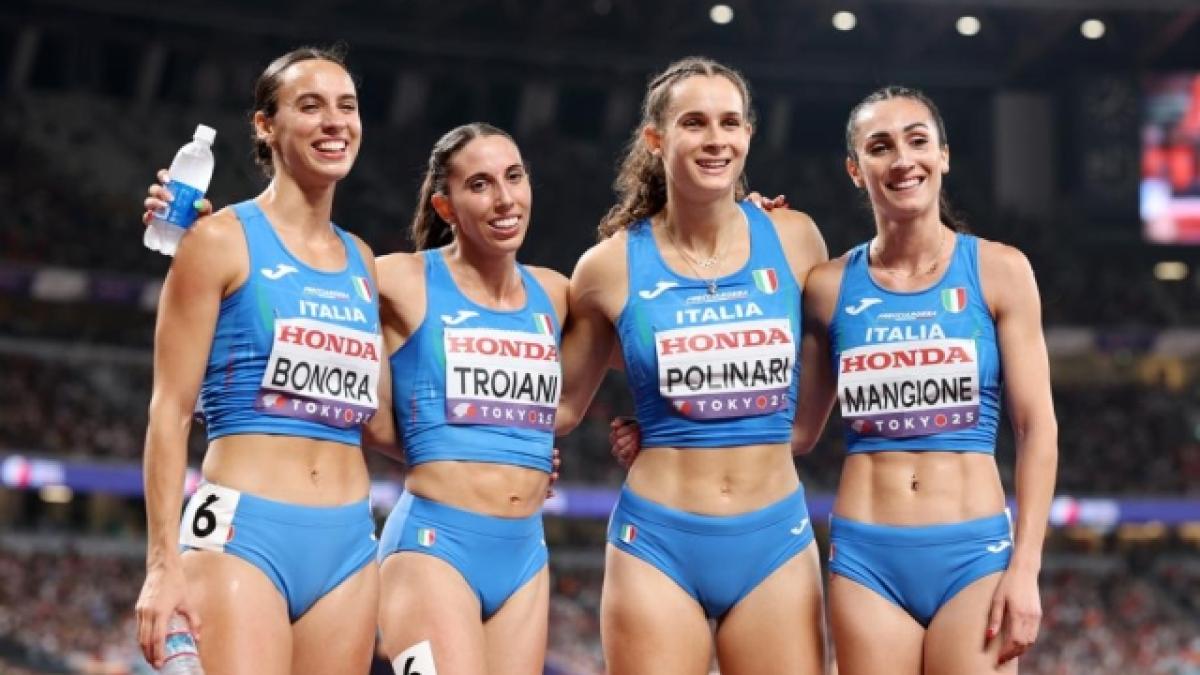 live mondiali di atletica ultima giornata con le staffette c 232 la 4x400 femminile