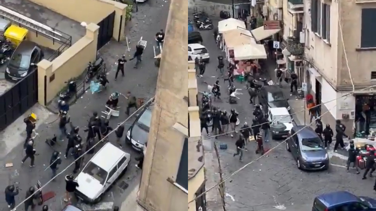 Scontri tra ultras prima di Napoli Sporting Lisbona: un ferito e 2 arresti