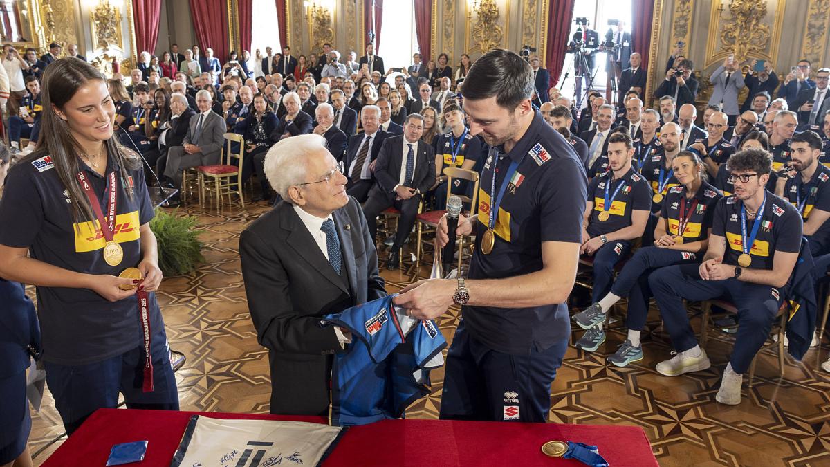 Le Nazionali campioni del Mondo da Mattarella e Meloni: "In campo con noi c