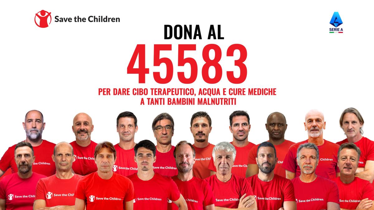 "Emergenza fame": la Serie A scende in campo per Save the Children