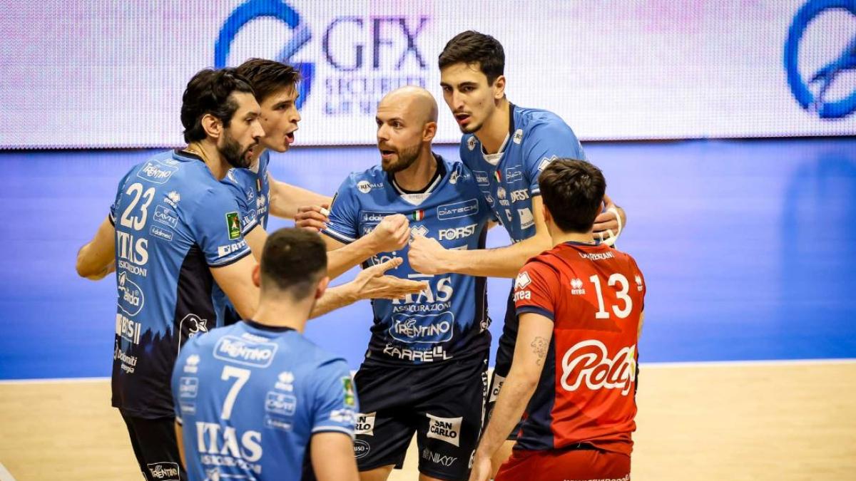 Trento, ok la ripartenza è giusta: domina Cisterna 3 0. Perugia sbanca Monza