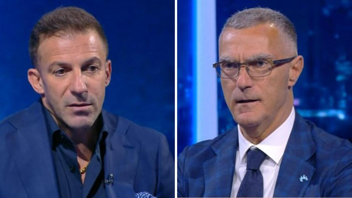 Del Piero Bergomi, scontro in tv sull Del Piero Bergomi, scontro in tv sull