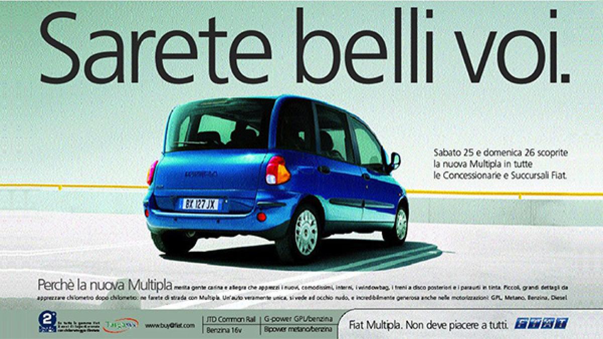 Auto innovative ma incomprese: dalla Fiat Multipla all Auto innovative ma incomprese: dalla Fiat Multipla all