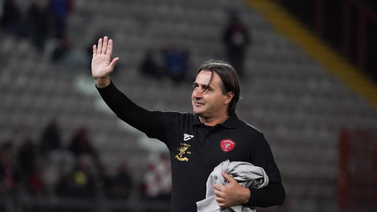 Serie C: Tedesco rilancia il Perugia nel giorno del ritorno di Gaucci (subito espulso) Serie C: Tedesco rilancia il Perugia nel giorno del ritorno di Gaucci (subito espulso)