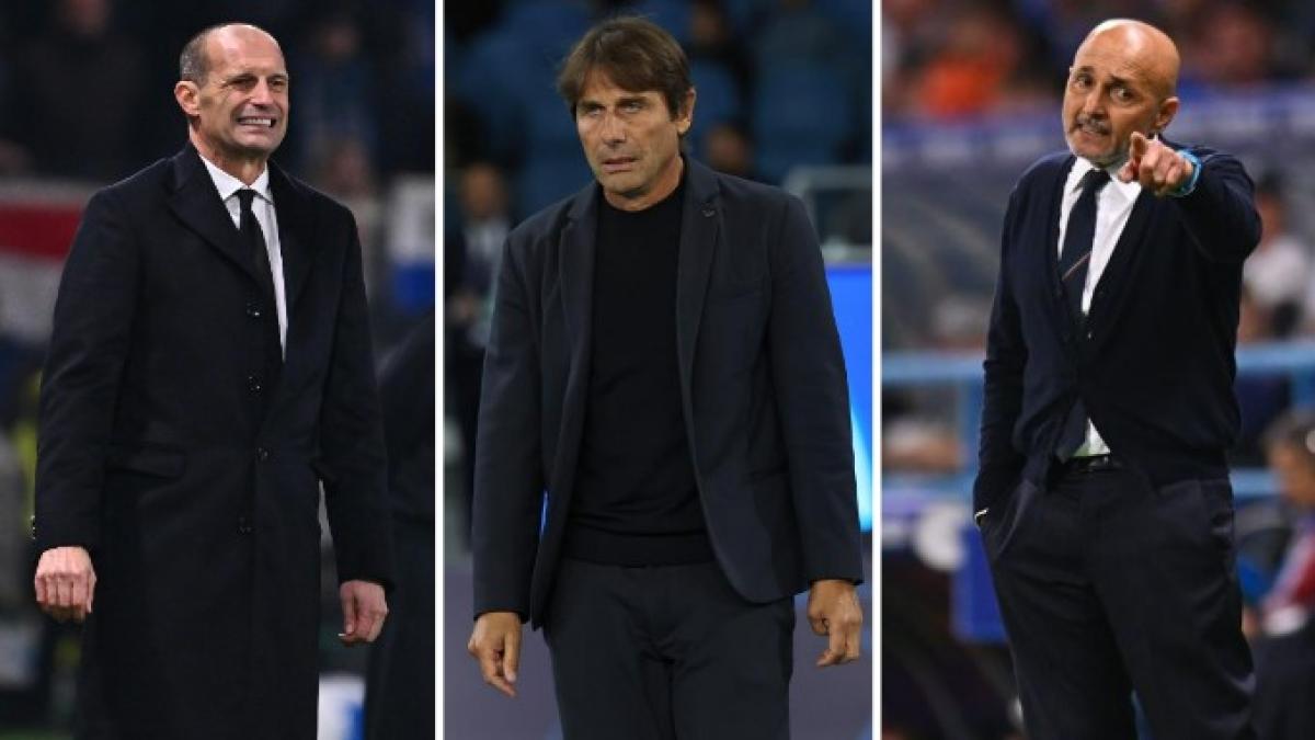 Allegri, Conte, Spalletti: 1.309 panchine in A, ma solo quest