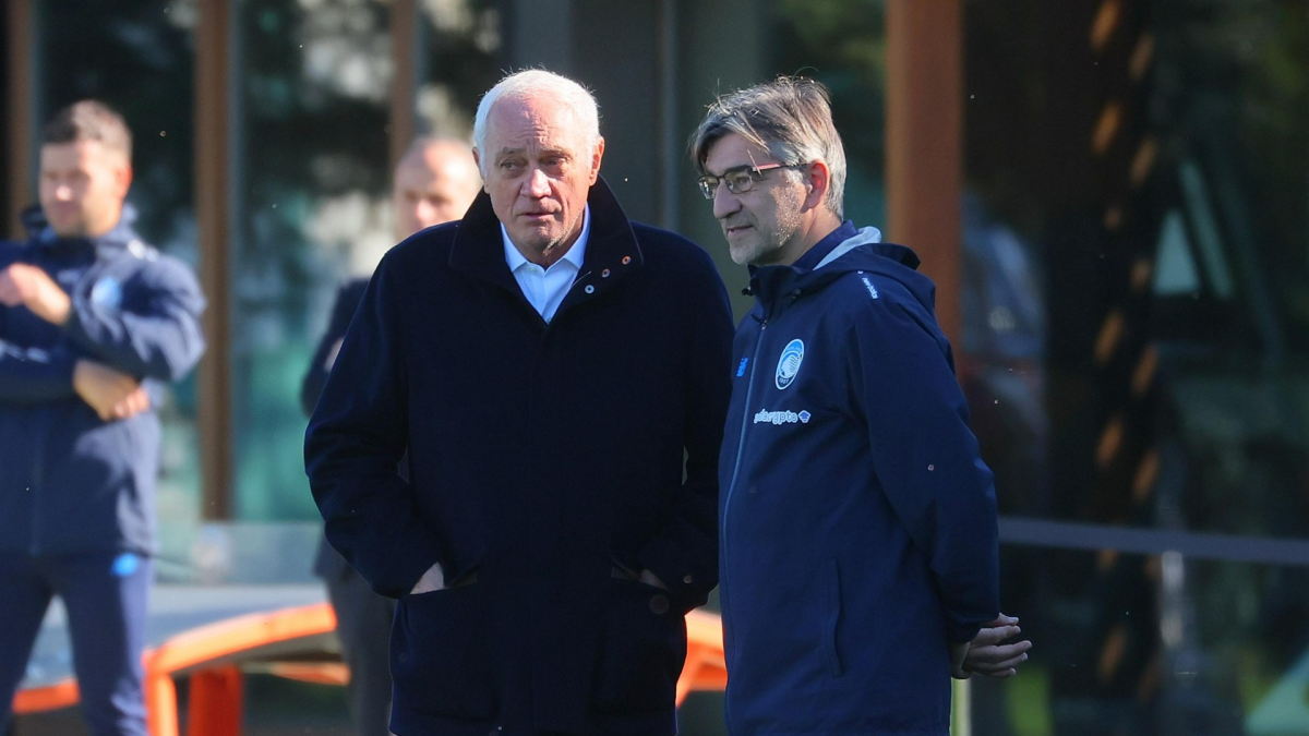 Atalanta, Percassi a Zingonia: il saluto a Juric e alla squadra prima della partenza per Marsiglia