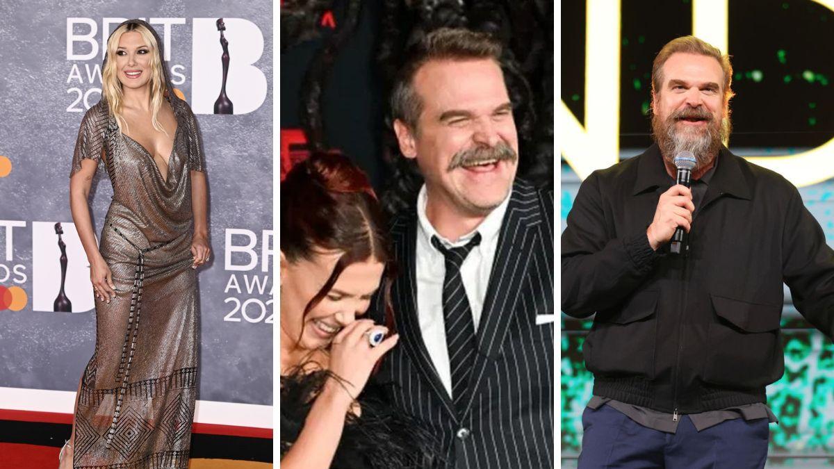 Millie Bobby Brown e David Harbour, abbracci e risate alla serata per Stranger Thigns