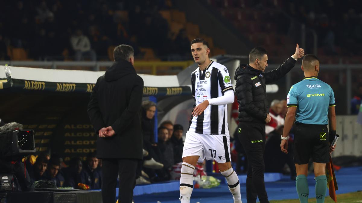 Runjaic duro con Lucca: "È andato via senza salutarmi". Il centravanti torna a Udine da ex