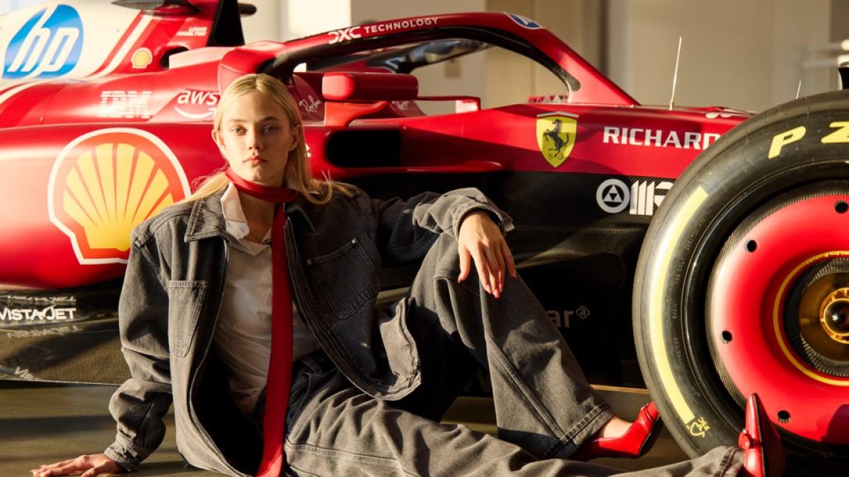 Alba Larsen fra moda e tute da gara. E intanto impara nell'Academy Ferrari