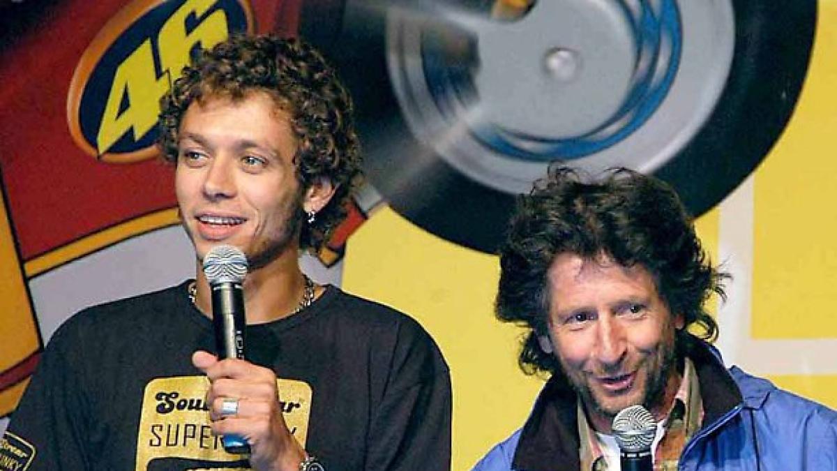 Valentino e il padre verso l