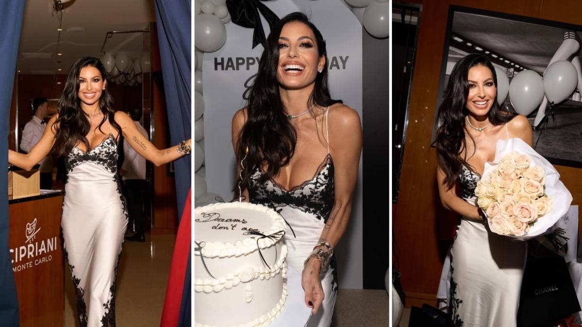Festa da sogno per Elisabetta Gregoraci a Montecarlo con a Briatore e al figlio Nathan