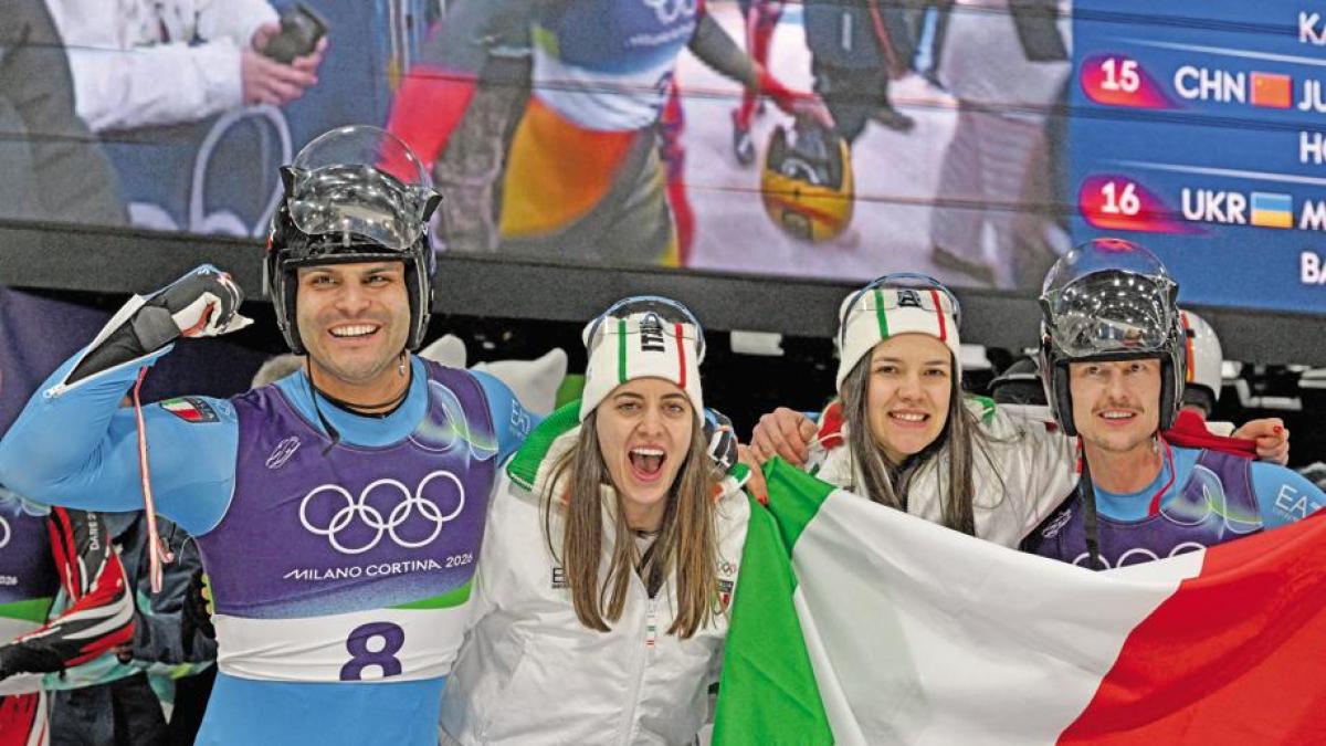 Slittino d'oro, doppio trionfo: in 64 minuti estasi azzurra sul ghiaccio