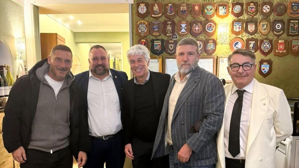 candela porta totti e gasperini a cena pesce vino e la roma del futuro nel men249 i retroscena