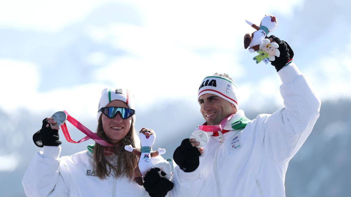 Paralimpiadi, bronzo Bertagnolli, argento Mazzel nello sci