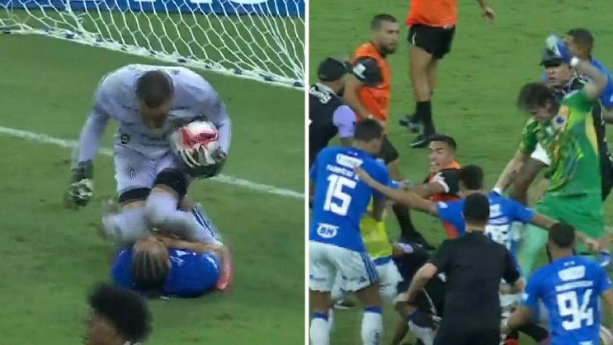 Rissa del secolo in Brasile: Cruzeiro-Atletico Mineiro finisce con 23 espulsi!