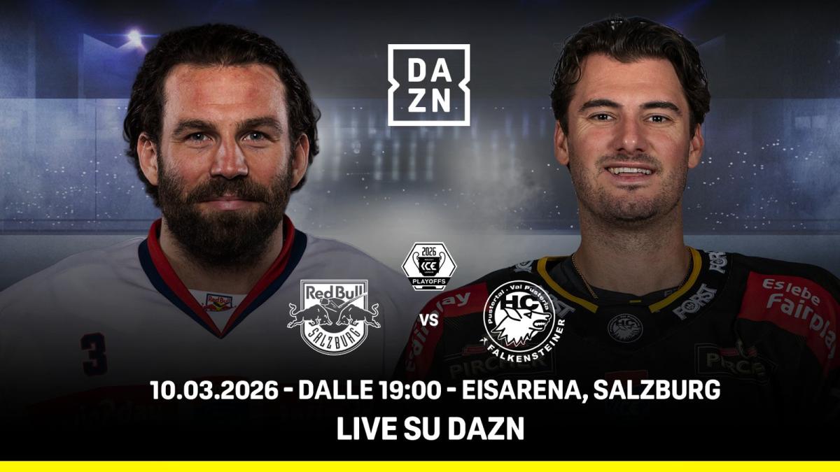 Ice Hockey League: su Dazn i playoff di Südtirol e Val Pusteria