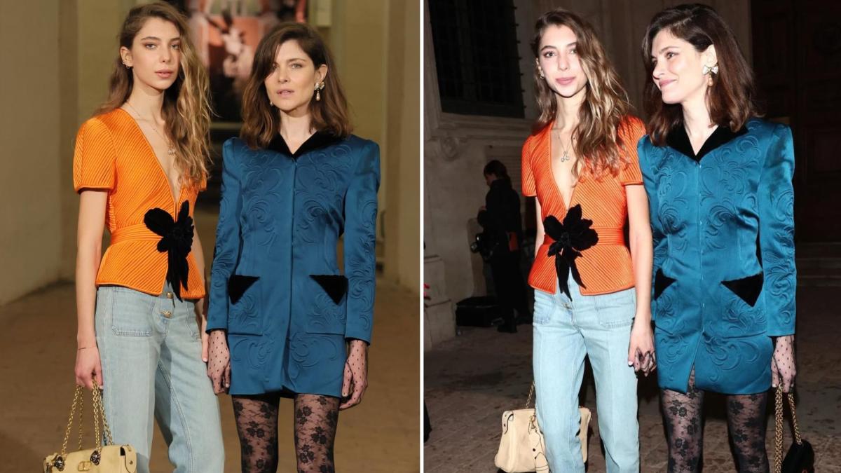 Vittoria Puccini insieme alla figlia 19enne incantano Roma