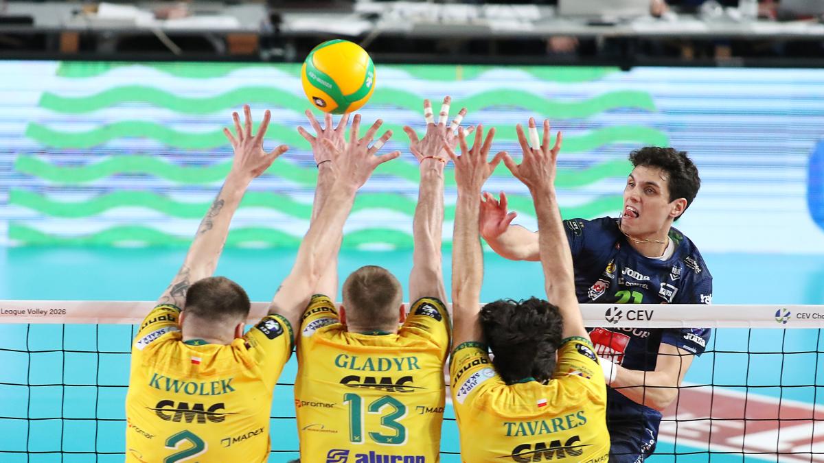 Lube, che botta! Zawiercie passa a Civitanova 3-0 e ha in pugno la final four di Champions