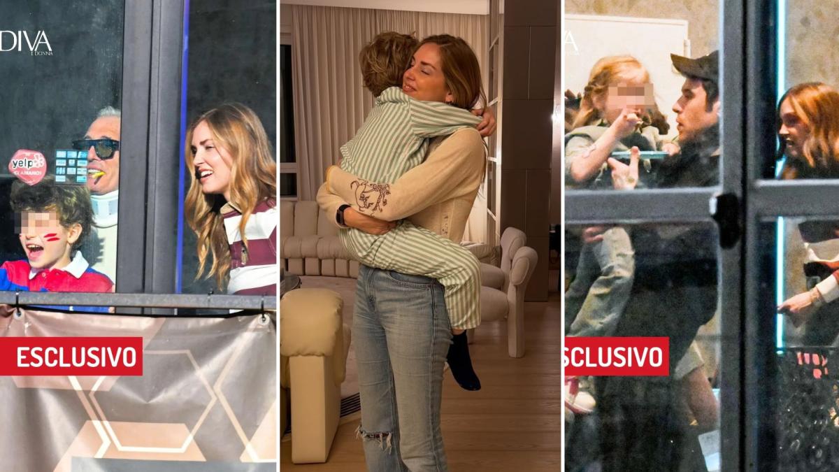 Chiara Ferragni e Fedez (con Giulia Honegger) insieme per il compleanno di Leone