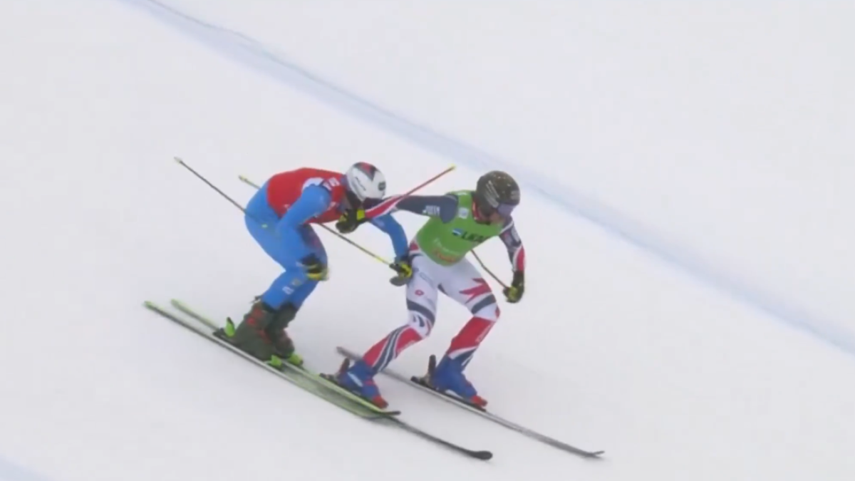 Clamoroso nello ski cross: Deromedis si prende un pugno in faccia da Duplessis-Kergomard!