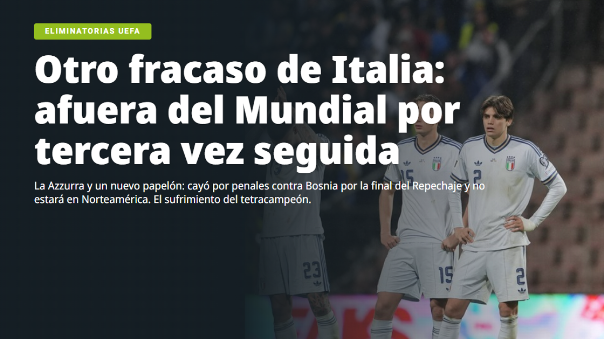 "Ciao Italia", "Italia, il più grande dramma del calcio mondiale". Cosa dicono di noi all'estero
