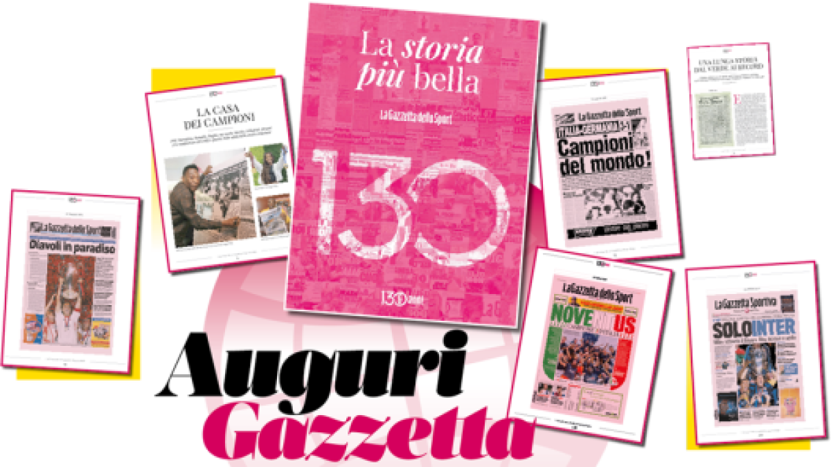 Auguri Gazzetta! Domani per i 130 anni della Rosea numero speciale su carta verde e libro in regalo