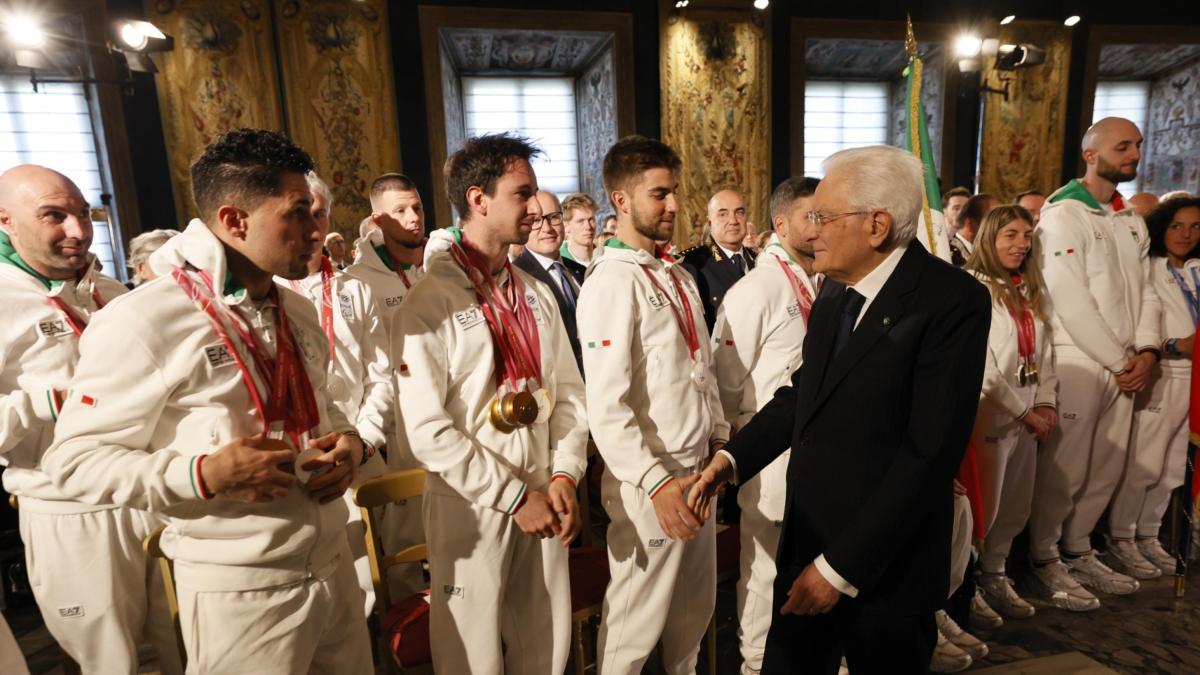 I sei alfieri azzurri hanno restituito il tricolore a Mattarella: "Si è avverato il nostro sogno"