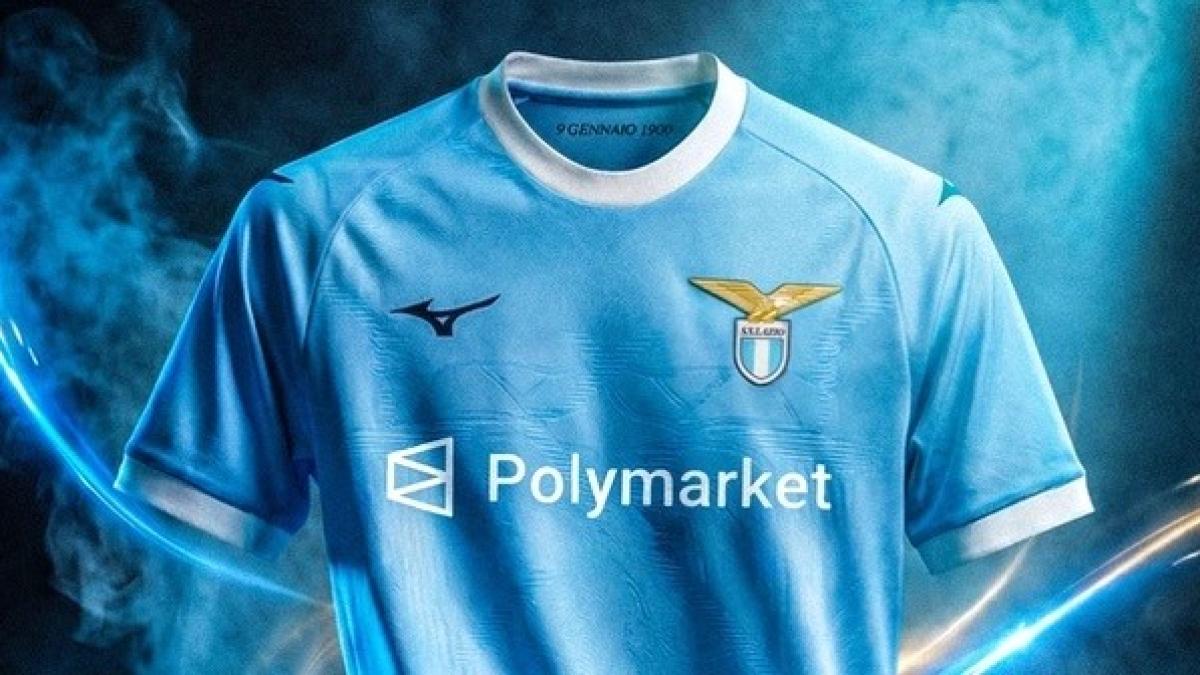 La Lazio ha un nuovo sponsor sulla maglia: Polymarket