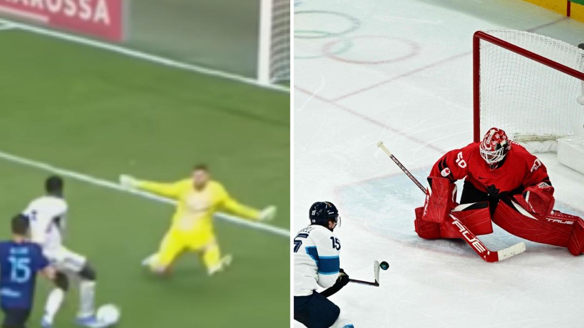 Martinez e le parate che si ispirano... all'hockey ghiaccio. E Cech ha anche cambiato sport